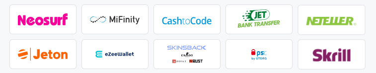 Playfina Fiat Deposit Options