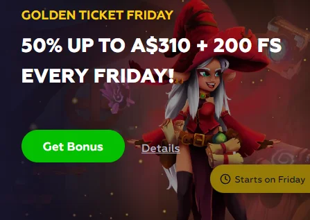 Golden Ticket Friday with Free Spins